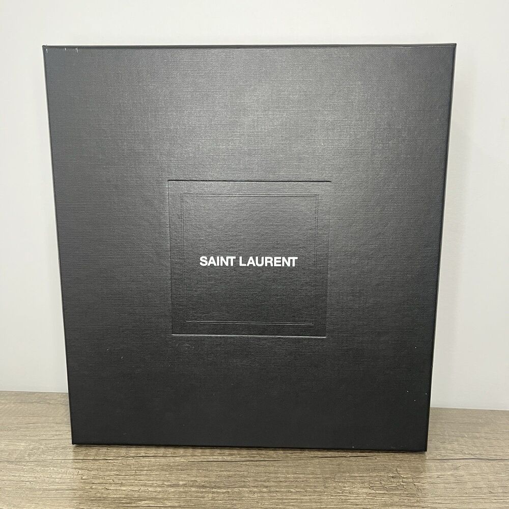 Saint Laurent Cassandra YSL Logo Sandals Black Size 42 Used - Picture 9 of 14
